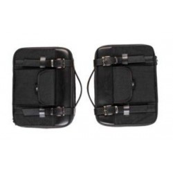 Moto Guzzi σετ Μαύρων Πλαϊνών Τσαντών 24 lt για V85 TT / V7III / V9 ΒΑΛΙΤΣΕΣ / ΒΑΣΕΙΣ / TANKBAG